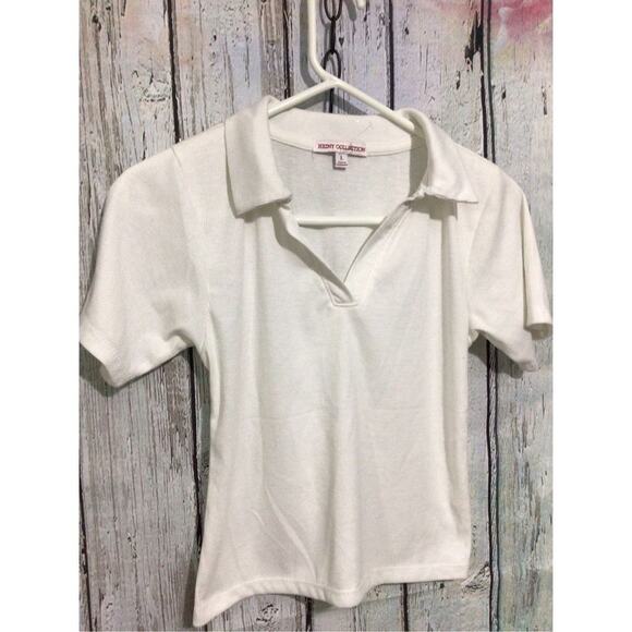 Heiny Collection Size Large White Crop Top - Picture 1 of 9